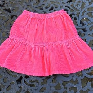 Hanna Andersson girls wide wale corduroy skirt